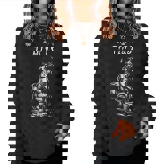 This Is Bullsht Cow Toilet Humorous Women Women Sweatshirt | Mazezy