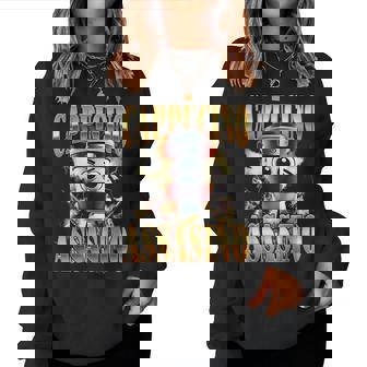 Cappuccino Assassino Coffee Lovers Italian Brainrot Meme Women Sweatshirt - Thegiftio UK