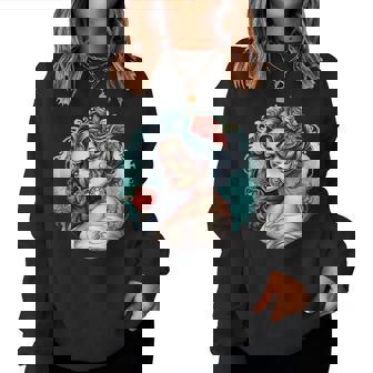 Chicano Girl メキシコ系アメリカ人 シカーノ ヒスパニック ラティーナ レディーススウェットシャツ - Kawaiitshirt