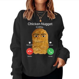 Chicken Nugget Is Calling Women Sweatshirt - Thegiftio UK