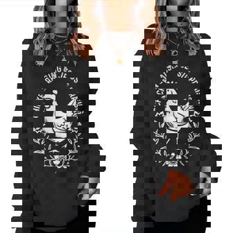 Chicken Raising & Jesus Praising Women Women Sweatshirt - Thegiftio