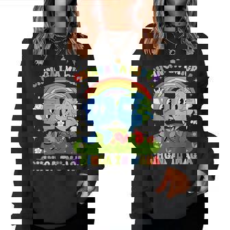 Chinga La Migra Chinga Tu Maga Rainbow Immigration Rights Women Sweatshirt - Thegiftio