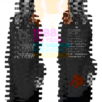 Compleanno Regalointage 1988 Year Woman Myth Legend Women Sweatshirt - Novitaregali