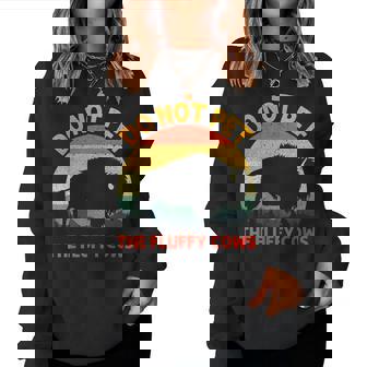 Cool Bison For Buffalo Animal Lovers Bison Women Sweatshirt - Thegiftio