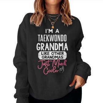 Cool Taekwondo Grandma Women Sweatshirt - Thegiftio UK