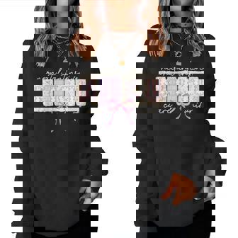 Cute Coquette Bow Spring Nicu Nurse Women Sweatshirt - Thegiftio