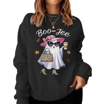 Cute Boo-Jee Ghost Halloween Boujee Girls Women Sweatshirt - Thegiftio UK