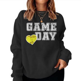 Cute Softball Mom Game Day Women Sweatshirt - Thegiftio UK