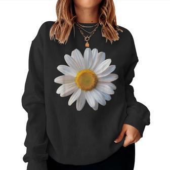 Daisy Floral Flower Graphic Women Sweatshirt - Thegiftio UK
