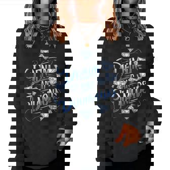 Denim And Diamonds Country Western Bachelorette Party Girl Women Sweatshirt - Thegiftio