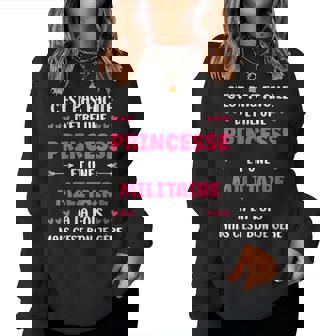 Départuper Militaire Princesse Fille Humour Militaire Sweat-shirt pour femme - Cadeauxyz