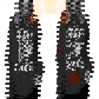 Dibs On The Coach Baseball Wife Sports Coach Supporter Women Sweatshirt - Thegiftio