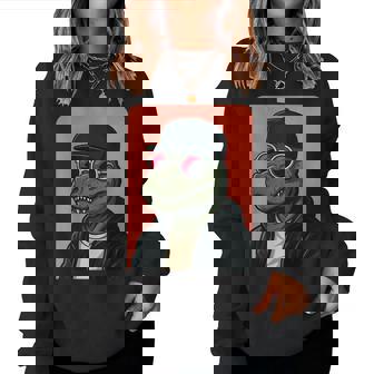 Dinosaurio Con Gafas Deol Para Hombre Y Sudadera Mujer - Regaloses