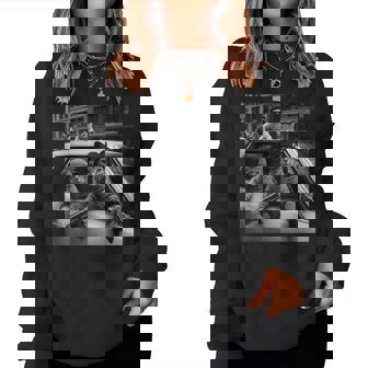 Divertida Con Estampado De Gangster Cats Para Hombre Y Con Estampado De Gato Callejero Sudadera Mujer - Regaloses