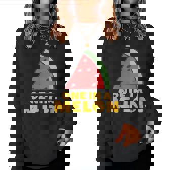 Divertido Comida Pun Uno En Un Melón Novia Esposa Mamá Sudadera Mujer - Regaloses