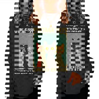 Divertido Regalointage De 50 Años Para Amantes De Los Gatos De 1975 In Mangas Sudadera Mujer - Regaloses