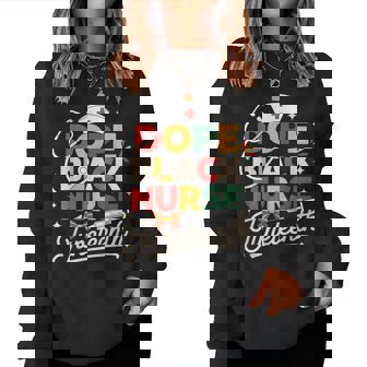 Dope Black Nurse Junenth Pride Nurse Black History Women Sweatshirt - Thegiftio UK