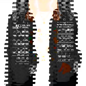 Duck Types Cute Goose Animal Educational Ducks Of The World Women Sweatshirt - Monsterry