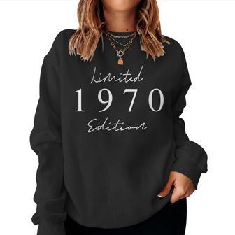 Edición Limitada 1970 Cumpleaños 1970 Nacido 1970Intage Cuello Sudadera Mujer - Regaloses