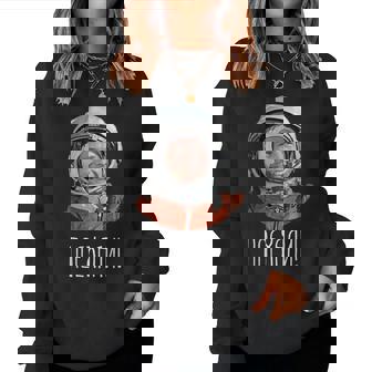 El Astronauta De La Urss Yuri Gagarin Cuello Sudadera Mujer - Regaloses