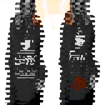 EMc2 Means Energy Milk X Coffee2 レディーススウェットシャツ - Kawaiitshirt