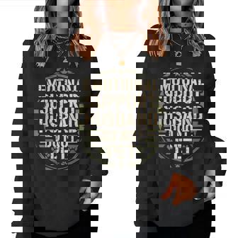 Emotional Support Husband Pet For Wife Women Sweatshirt - Thegiftio