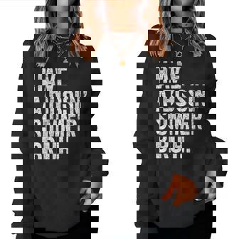 End Ofchool Year Teachers Have A Bussin'ummer Bruh レディーススウェットシャツ - Kawaiitshirt