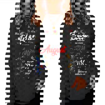 Esta Reina Nació En Agosto 1975 Agosto Cumpleaños Es Sudadera Mujer - Regaloses