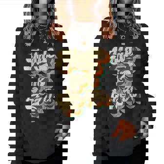 Fabriqué Dans Les Années 70 Ambiance Born In 70'S Costume Party Retro Groovy Sweat-shirt pour femme - Cadeauxyz