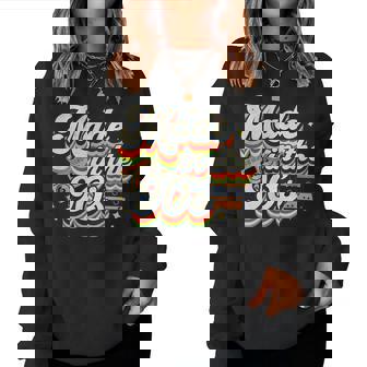 Fait Les Années 90 Groovy Retrointage 80S Thème Classique Années 90 Sweat-shirt pour femme - Cadeauxyz