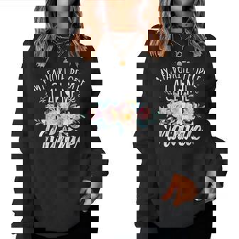 My Favorite People Call Me Nannie Floral Birthday Nannie Small Black Women Sweatshirt - Thegiftio UK