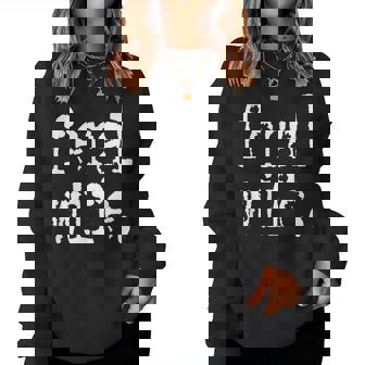 Feral Wife Typography Women Sweatshirt | Mazezy