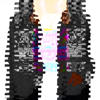 Fiesta Con Cinta De Casete Retrointage Con Música De Los 80 Y 90 Cuello Sudadera Mujer - Regaloses