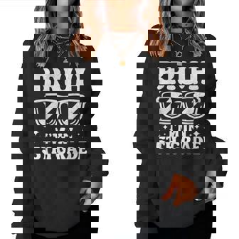 Fifth Grade Boy Bruh I'm In 5Th Grade Student Back To School Women Sweatshirt - Thegiftio