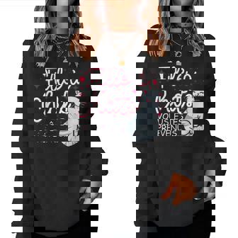 Fille À Chatsous Êtes Prévenus Chat Humour Sweat-shirt pour femme - Cadeauxyz