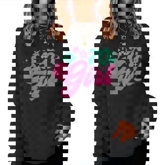 Fille Des Années 70 Hippie 70S Girl Sweat-shirt pour femme - Cadeauxyz