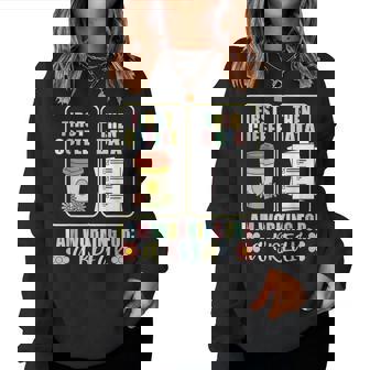 First Coffee Then Data Sped Teacher Taking A Break Women Sweatshirt - Thegiftio UK
