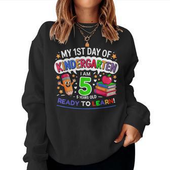 My First Day Of Kindergarten 1St Day Of School Boys Girls Women Sweatshirt - Thegiftio UK