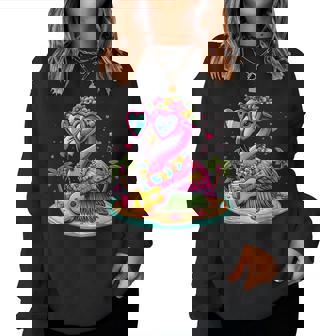 Flamingo Hawaii-Kostüm Kinderommer Urlaub Flamingo Sweatshirt Frauen - Geschenkecke