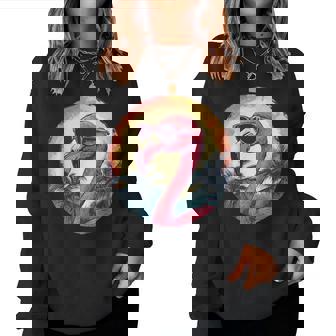 Flamingo Sunglasses Palm Tree Beach Women Sweatshirt - Thegiftio