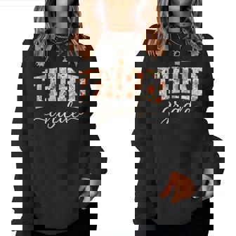 Floral Third Grade Back To School For Students And Teachers Women Sweatshirt | Mazezy