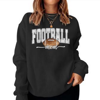 Football Mama Fall Retro Football Mom Game Day Cheer Season Women Sweatshirt - Thegiftio