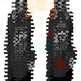 Foxglove Daisy Tulip Field Vibe Vintage Flower Arrangement Women Sweatshirt | Mazezy