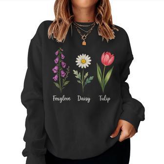 Foxglove Daisy Tulip Women Women Sweatshirt - Thegiftio UK