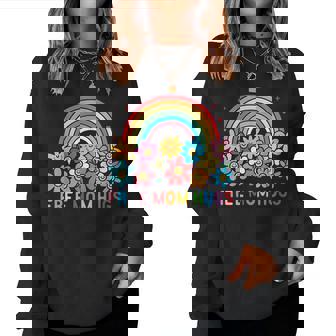 Free Mom Hugs Rainbow Lgbt Gay Lesbian Transgender Pride Women Sweatshirt - Monsterry