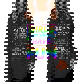 80'S Girls Just Wanna Have Fun Nostalgia 1980S Style Women Sweatshirt - Thegiftio