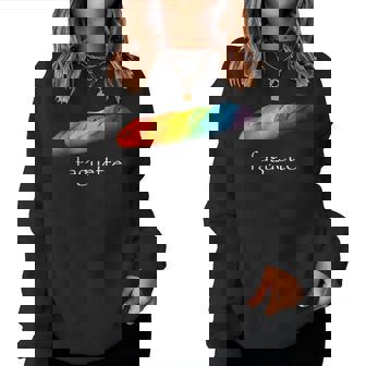 Baguette Rainbow Faguette Lgbt Pride Month Women Sweatshirt - Monsterry