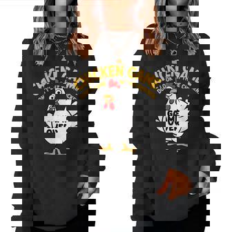 Chicken Game Don't Look At The Chicken Meme Gag Women Sweatshirt - Monsterry