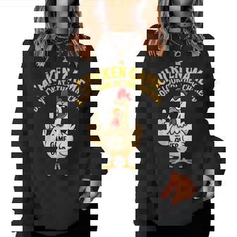 Chicken Game Don't Look At The Chicken Meme Gag Women Sweatshirt - Thegiftio UK