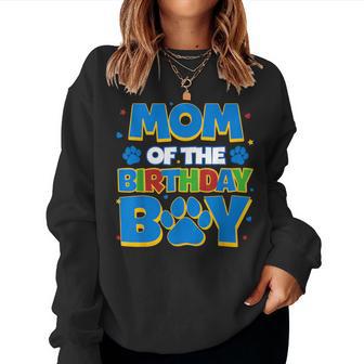 Family Matching Party Mom Of The Birthday Boy Women Sweatshirt - Thegiftio UK